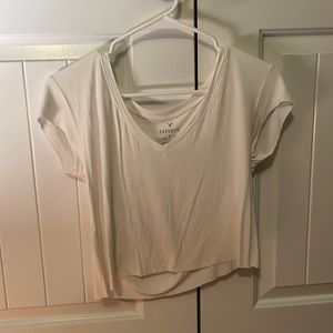 American Eagle white shirt sleeve top